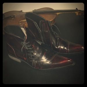 Patent leather Boots.